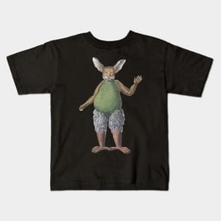 Beelzebub Satan Demon Tiger Face Rabbit Ears Claw Fingers Bird Legs Halloween Oni Demon Slayer Kids T-Shirt